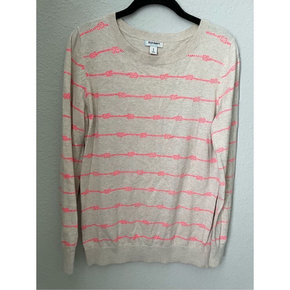 Old Navy Sailor Knot Print Sweater Size Medium